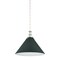 Hudson Valley Lighting Painted No. 2 21 in. Pendant in Polished Nickel/Soft Studio Green by Mark D. Sikes MDS352L-PN/SSG - alternate 1