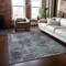 Homeroots 8' X 10' Purple And Green Abstract Washable Indoor Outdoor Area Rug 564284 - alternate 3