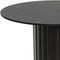 Homeroots 52" Black Solid Wood Pedestal Base Round Top Dining Table 721030 - alternate 2