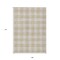 Homeroots 9' X 12' Beige And Gray Plaid Washable Indoor Outdoor Area Rug 595371 - alternate 3