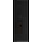 Vdomdoors Front Exterior Prehung Steel Door Ronex1477 Black Enamel Transom Window Sidelite Stainless Inserts RONEX1477EXD-BLK-W36xH80+16-LH-I - alternate 1