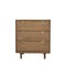 Homeroots 33" Brown Solid Wood Three Drawer Dresser 524156 - alternate 1