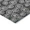Homeroots 8' Black Gray And Ivory Round Geometric Washable Indoor Outdoor Area Rug 583326 - alternate 2