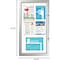 M&T Displays Enclosed Lockable Magnetic Showboard, 6x8.5x11 Inch Silver Aluminum Noticeboard USBN2006A4X2000 - alternate 2