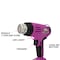 The Original Pink Box 20V Lithium-Ion Cordless Heat Gun with 2Ah Battery, Pink PB20VHG_2Ah_CHRGR - alternate 2