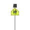 Stop-Lite LED Solar School Crossing Sign 30" DIA Fluorescent Yellow Green SS-S1-1-3000DA-FYG - alternate 2