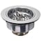 Danco Basket Strainer, 312 in Dia, Brass, Polished Stainless Steel, For 312 in Drain Opening Sink 81077 - alternate 1