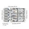 Jonathan Y Evelyn Crystal Rectangle 10" 1-Light Iron/Crystal Glam Modern LED Vanity Light, Chrome JYL7538A - alternate 2