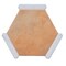Apollo Tile Aureole 8.66 in. x 9.84 in. Matte Terra Mauve and White Porcelain Hexagon Wall and Floor Tile (8.07 sq ft/case) - 18 Sheets APLENC88COTA - alternate 2