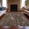 Homeroots 8' X 10' Chocolate And Beige Abstract Washable Indoor Outdoor Area Rug 631170 - alternate 2