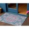 Homeroots 3' X 5' Blue Floral Medallion Washable Indoor Outdoor Area Rug 607842 - alternate 1
