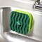 Libman Libman Sponge with Suction Hanger, 4 in L, 4 in W, 1.88 in Thick, Cellulose/Synthetic, Green 2106 - alternate 2