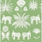 A-Street Prints Bazaar Green Elephant Oasis Wallpaper 4014-26435 - alternate 1