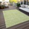 Homeroots 3' X 5' Artichoke Green And Ivory Floral Washable Indoor Outdoor Area Rug 581840 - alternate 3
