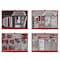 Teng Tools 753 Piece PRO35 26 Inch Wide Red Mega Master Hand Tool Kit - TKS26R753T - alternate 4