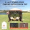 Vevor Pop Up Gazebo Tent Pop-Up Screen Tent 4 Sided Canopy Sun Shelter Brown FY-001 - alternate 3