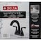 Delta Sandover Matte Black 2-Handle Centerset Pull-Down Bathroom Faucet 25748LF-BLPD - alternate 3