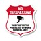 Signmission No Trespassing Shield Sign This Property, 18 Inch X 18 Inch, Plastic Sign SHI-P-18-424 - alternate 1