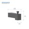 Kibi Cube Wall Mounted 1/2 in Slip-On Tub Spout with Diverter, Matte Black TS103MB - alternate 3