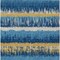 Homeroots 5' X 8' Navy Blue Gold And Ivory Striped Washable Indoor Outdoor Area Rug 598371 - alternate 3