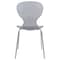 Leisuremod Modern Oyster Transparent Side Chair, Transparent Black OC17TBL - alternate 3
