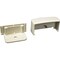 Legrand Blank End Fitting, PN03 Series, 1 Channel, 0.812 in W, 0.5 in H, 0.687 in L, Ivory PN03F20V - alternate 1