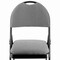 Elama 4 Piece Metal Folding Chair with Padded Seats and Top Handle in Gray ELM-J0326-G - alternate 3