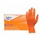 Safety Zone Nitrile Powder Free 5 mil Exam Gloves - Orange, XL - Box of 100 GL-N105ORFX - alternate 2