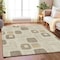 Homeroots 9' X 12' Beige Taupe And Tan Geometric Washable Indoor Outdoor Area Rug 616800 - alternate 2