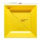 Smarty Had A Party Yellow Square Plastic Dinnerware Value Set (120 Dinner Plates + 120 Salad Plates), 240PK 6809VP-CASE - alternate 4