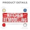 Signmission Kitchen Remodeling, 48 Inch x 120 Inch, Vinyl Banner B-120-30718 - alternate 2