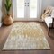Homeroots 3' X 5' Gold And Ivory Abstract Washable Indoor Outdoor Area Rug 612659 - alternate 5