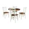Whitewood Industries Rectangular Extension Dining Table W/ 4 Chairs, 36 in W, 30.1 in L, 48 in H, Parawood, 5 K79-36RXT-27B-C617-4 - alternate 1