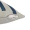 Homeroots 24" Blue And Ivory Geometric Cotton And Viscose Throw Pillow with Embroidery 549415 - alternate 1