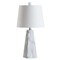Jonathan Y Owen 20.5" Contemporary Resin LED Table Lamp, White Marble Finish JYL1037A - alternate 3