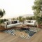Homeroots 8' X 11' Blue Green And Orange Floral Indoor Outdoor Area Rug 548082 - alternate 3