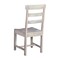 Homeroots Set of Two White Wood Ladder Back Dining Side Chairs 522051 - alternate 3