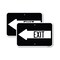 Signmission Exit Sign, Heavy Gauge Aluminum, 24 in W, 18 in H A-1824-2PACK-24607 - alternate 1