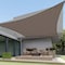 Wrightmaster 8 ft. x 8 ft. Square Heavy Weight Sun Shade Sail in Brown, 95% UV Blockage, Patio and Pool Cover ZR-0808BW - alternate 2