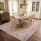 World Rug Gallery Rust Medallion Washable Rug, Flat Pile Vintage Design, Easy Care, 7ft 7in x 9ft 6in WR170RUST8X10 - alternate 2