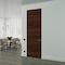 Sartodoors Hidden Door, Planum 0010 Chocolate Ash Concealed Metal Frame 32" x 96" Left-hand Inswing PLANUM0010MF-CA-32x96-LH-I - alternate 1