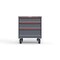 Strong Hold 3 drawer cabinet - (1x 6in, 1x 7in, 1x 9in) - Red accents - Keyed Alike S3036-PCAAS-0303DS - alternate 1