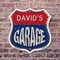 Signmission David's Garage, 6 Inch X 6 Inch, Plastic Sign SHI-P-6-383-DAVID - alternate 2
