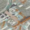 Homeroots 8' X 10' Gray Copper And Mint Green Geometric Washable Indoor Outdoor Area Rug 589389 - alternate 2