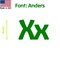 Aacc Self-Adhesive Vinyl Letter: x, Scale: 18 cm. Color: Green Font: Anders by, 12PK AACC-Anders-lx-Green-M18x12 - alternate 1