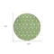 Homeroots 8' Green And Light Green Round Geometric Washable Indoor Outdoor Area Rug 596023 - alternate 2