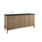 James Martin Vanities Kinnsden 72" Double Vanity, Weathered Oak w/ 3 CM Charcoal Soapstone Silestone Top D680-V72-WTO-3CSP - alternate 4