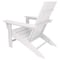 Newtechwood Modern Flat Top Adirondack Chair in Ivory P011-896 - alternate 2