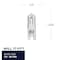 Bulbrite 50 Watt Dimmable Clear T4 JC Bi-Pin G9 Halogen Bulb, 5PK 860829 - alternate 2