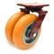 Hamilton Heavy Service Dual-Wheel Swivel Caster, 8" x 2" Ergo-Tech Polyurethane (87A) on Cast Iron Wheels S-HS2-82EMB - alternate 1